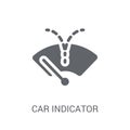 car indicator icon. Trendy car indicator logo concept on white b Royalty Free Stock Photo