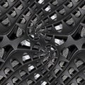 Car industry abstract fractal background pattern of sport car automobile wheel elements brake disk tire spokes. Linear industrial Royalty Free Stock Photo