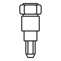 Car injector icon, outline style Royalty Free Stock Photo