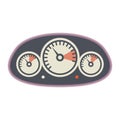 Car instruments icon or sign Royalty Free Stock Photo