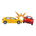 Car Insurance and Accident Risk Vector Illustration