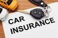 Car insurance concept Royalty Free Stock Photo