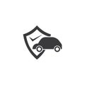 Car insurance icon Royalty Free Stock Photo
