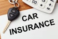 Car insurance Royalty Free Stock Photo