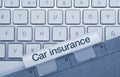 Car insurance - Inscription on Blue Keyboard Key Royalty Free Stock Photo