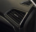 Car interior, the close up of car air vent.