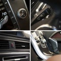 Car interior collage Royalty Free Stock Photo
