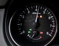 Car interior detail engine speed