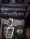 Car Interior detail,shift gear Royalty Free Stock Photo
