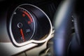 RPM or speed gauge is luxury car interior