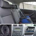 Car interior details collage Royalty Free Stock Photo