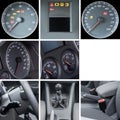 Car interior details collage Royalty Free Stock Photo