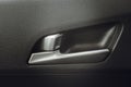 Car interior details of door handle Royalty Free Stock Photo