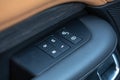 Car Interior Door and Seat Controls Panel Royalty Free Stock Photo