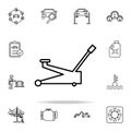 car jack icon. Cars service and repair parts icons universal set for web and mobile Royalty Free Stock Photo