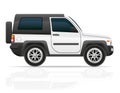 Car jeep off road suv vector illustration Royalty Free Stock Photo