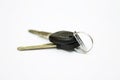 Car key and block key isolated on white background Royalty Free Stock Photo