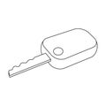 Car key.Car single icon in outline style vector symbol stock illustration web. Royalty Free Stock Photo