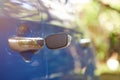 Car key in door lock Royalty Free Stock Photo