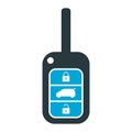 Car key icon, door system safety automobile web design, unlock button vector illustration Royalty Free Stock Photo