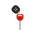 Car key icon, flat style Royalty Free Stock Photo