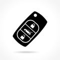 Car key icon on white background Royalty Free Stock Photo