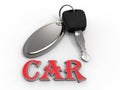 CAR key illustration Royalty Free Stock Photo
