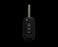 Car Key Isolated On Black Background With Copy Space Locksmith Service Concept Royalty Free Stock Photo