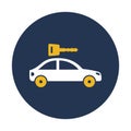 Car key Isolated Vector icon that can be easily modified or edited Royalty Free Stock Photo