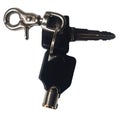 Car key isolated on white background. Clipping path included for easy extraction Royalty Free Stock Photo