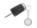Car key with keyring Royalty Free Stock Photo