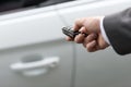 Car key with remote control Royalty Free Stock Photo