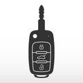 Car key with remote control. Royalty Free Stock Photo