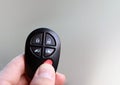 Car Key Remote FOB with hands Royalty Free Stock Photo