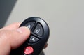 Car Key Remote FOB with hands Royalty Free Stock Photo