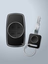 Car key and remote with functions Royalty Free Stock Photo