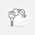 Car key ring icon Royalty Free Stock Photo