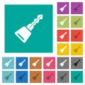 Car key square flat multi colored icons Royalty Free Stock Photo