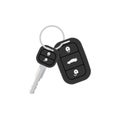 Car key vector fob flat isolated alarm design icon. Car key graphic chain system remote control.