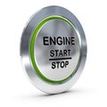 Car Keyless Ignition Button Royalty Free Stock Photo
