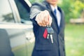 Car Keys,hand showing keys of automobile