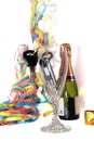 Car keys inside champagne flute Royalty Free Stock Photo