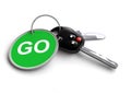 Car Keys with keyring: GO!