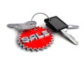 Car keys with Sale keyring Royalty Free Stock Photo