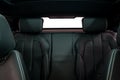 Car leather back passenger seats. Royalty Free Stock Photo