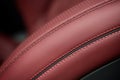 Car leather seat material with stich.