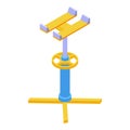 Car lift autoservice icon, isometric style