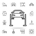 car lift icon. Cars service and repair parts icons universal set for web and mobile Royalty Free Stock Photo