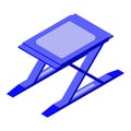 Car lift stand icon, isometric style