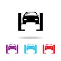 Car lifted icon. Elements of car repair multi colored icons. Premium quality graphic design icon. Simple icon for websites, web de